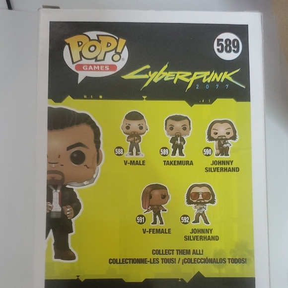 Funko Pop! Games Cyberpunk 2077 Takemura Figure - Black and White - Picture 3 of 7